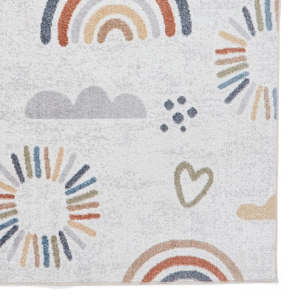 Krémový dětský koberec 80x150 cm Vida Kids Rainbow – Think Rugs-image-3
