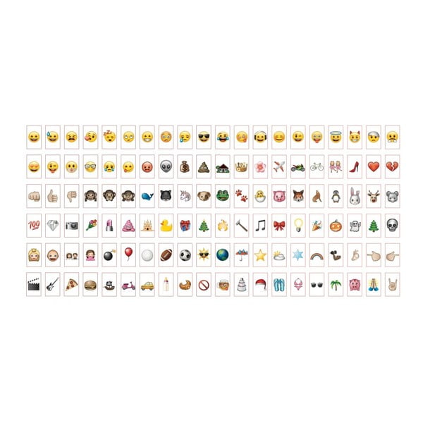 Sada 120 znaků pro světelný box Gingersnap Emoji Pack II