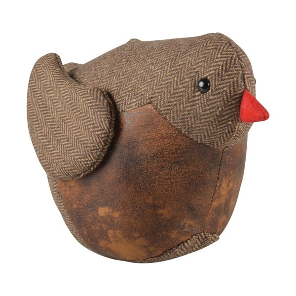 Hnědá zarážka za dveře ve tvaru ptáčka Esschert Design