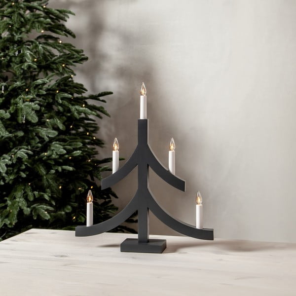 Tmavě šedá vánoční světelná dekorace Pagod – Star Trading-image-1