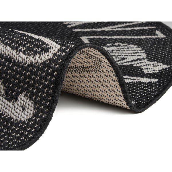 Černý dětský koberec Ragami Letters, ø 120 cm-image-2