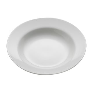 Bílý porcelánový talíř na polévku Maxwell & Williams Basic Bistro, ø 22,5 cm