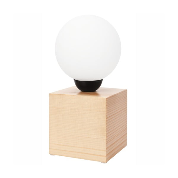 Světle hnědá stolní lampa, výška 25 cm Emi – LAMKUR