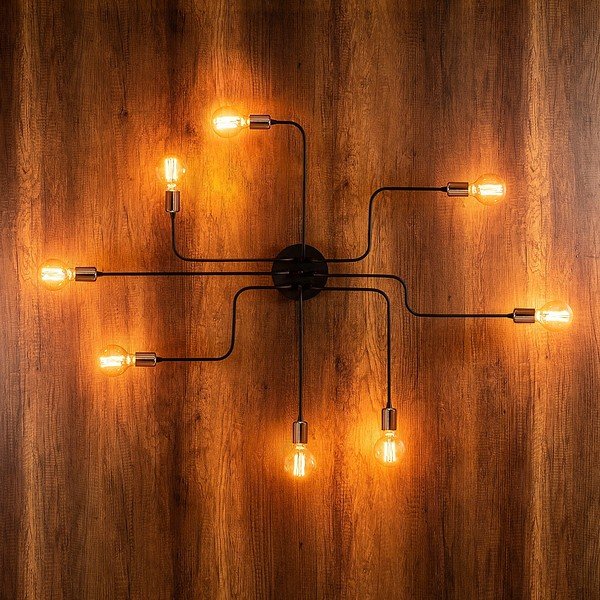Nástěnné svítidlo v černé a bronzové barvě Truva – Opviq lights-image-2