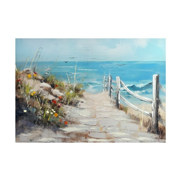 Obraz s ručně malovanými prvky 100x70 cm Sunny Beach – Styler