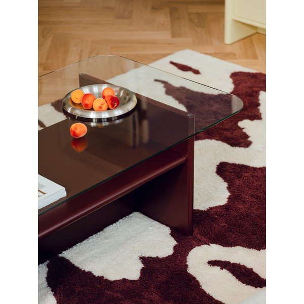 Vínový konferenční stolek 63x100 cm Tovo – noo.ma-image-2