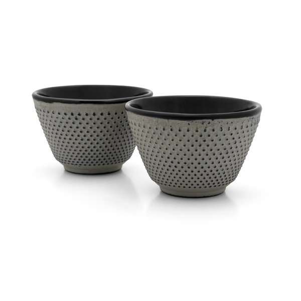 Šedé šálky v sadě 2 ks z litiny 100 ml Jang – Bredemeijer