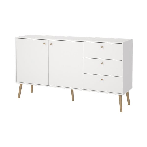 Bílá nízká komoda 149x82 cm Bodo – Tvilum-image-4
