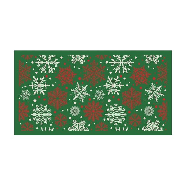 Zelený kuchyňský běhoun Crido Consulting Frost in Window, délka 100 cm