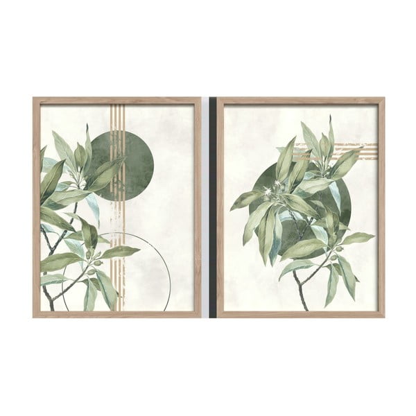 Obrazy v sadě 2 ks 30x40 cm Green – Styler