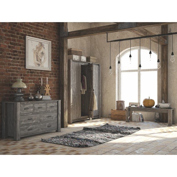 Skříňka Seart z masivní borovice, 120x77 cm-image-1