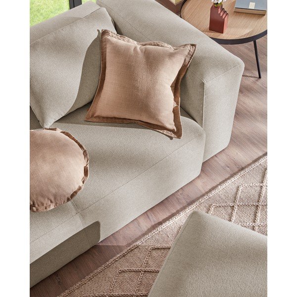 Béžová pohovka Kave Home Blok, 240 cm-image-1