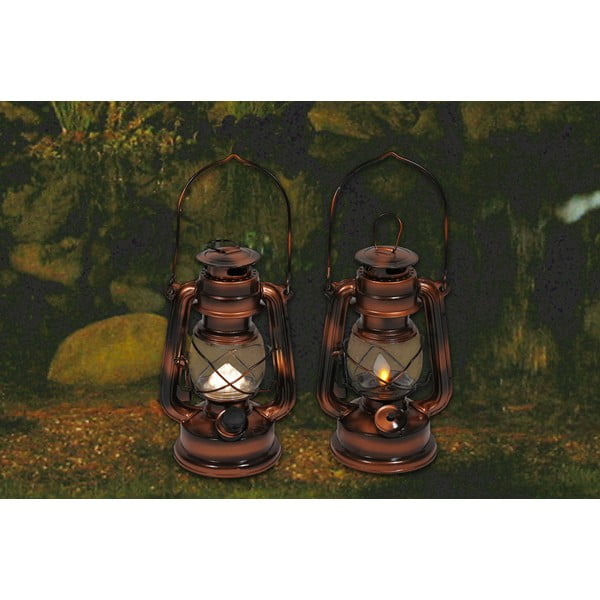 LED lucerna v bronzové barvě (výška 19 cm) – Hilight-image-1