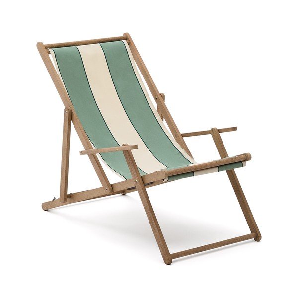 Zelené dřevěné zahradní lehátko Vilara – Kave Home