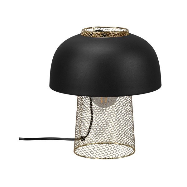 Matně černá kovová stolní lampa (výška 28 cm) Punch – Reality