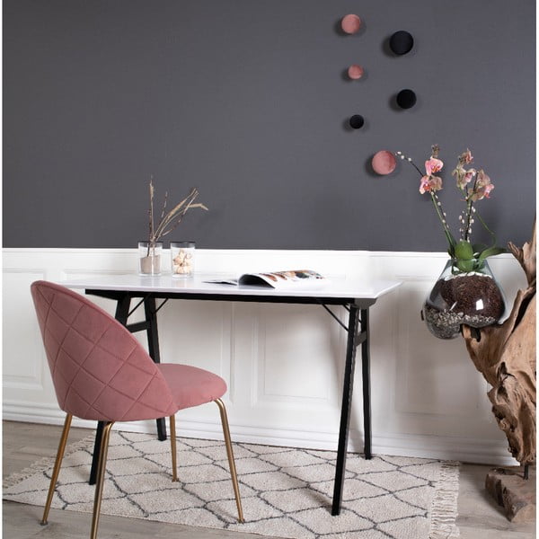 Sada 2 růžových jídelních židlí House Nordic Geneve-image-3