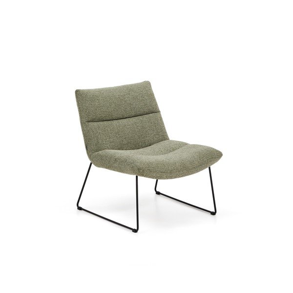 Zelené žinylkové křeslo Asen – Kave Home