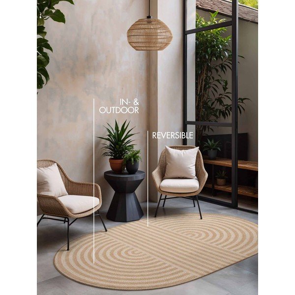 Krémový/v přírodní barvě vnitřní a venkovní koberec 160x230 cm Haringey Woodfield – Ted Baker-image-4