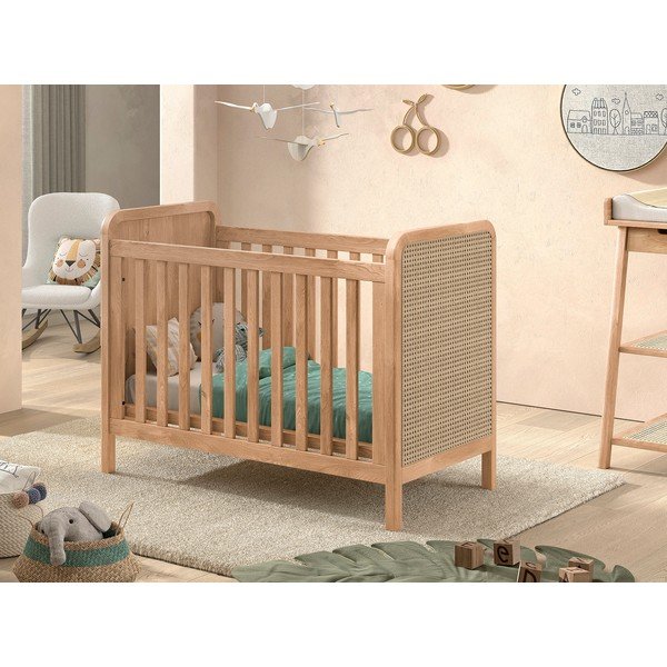 Postýlka s nastavitelnou výškou 60x120 cm v přírodní barvě Woods – Vipack-image-1