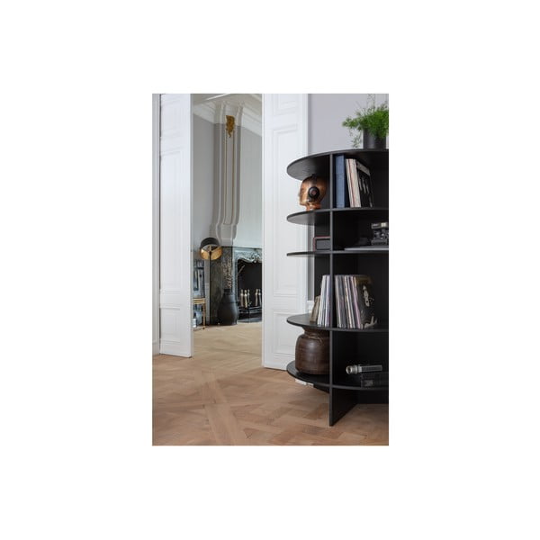 Černá knihovna z jasanového dřeva 100x168 cm Trian – WOOOD-image-4