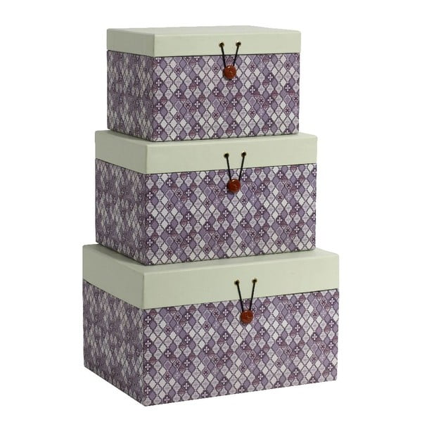 Set 3 boxů Diamond Purple