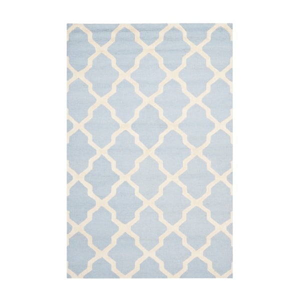 Vlněný koberec Ava Baby Blue, 182x274 cm