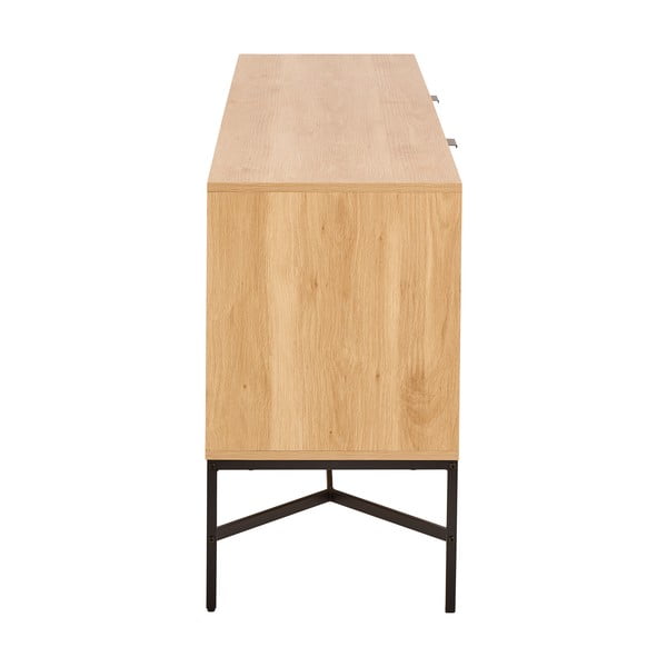 Komoda v dekoru dubu v přírodní barvě 180x70x40 cm Jaipur – Actona-image-3