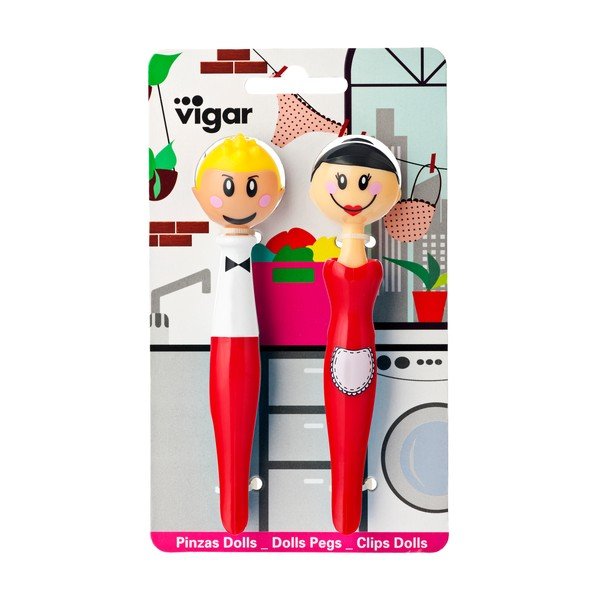 Sada 2 kolíčků Vigar Red Duo-image-2