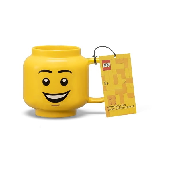 Žlutý keramický dětský hrnek 530 ml Head – LEGO®-image-4