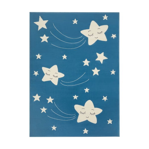 Dětský modrý koberec Hanse Home Adventures Stardust, 80 x 150 cm