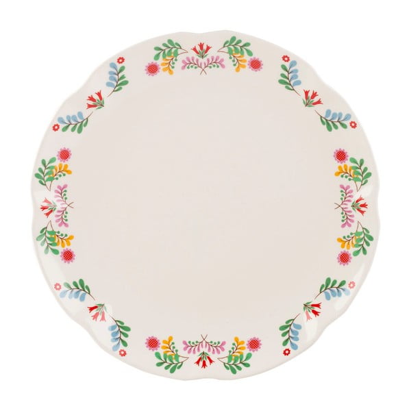 Porcelánový talíř se slavnostním motivem Creative Tops, ⌀ 27 cm