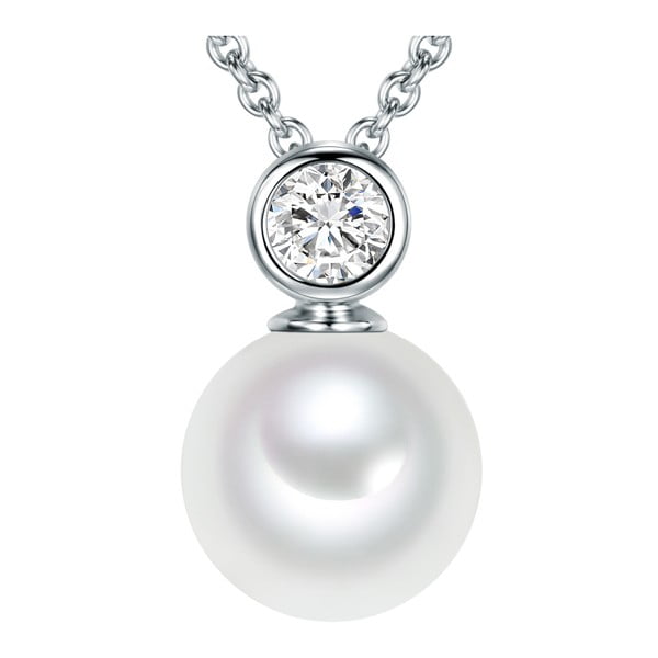 Náhrdelník s bílou perlou Pearls of London Nellis