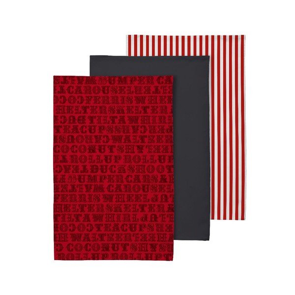 Bavlněné utěrky v sadě 3 ks 40x60 cm Carnival – Premier Housewares-image-2