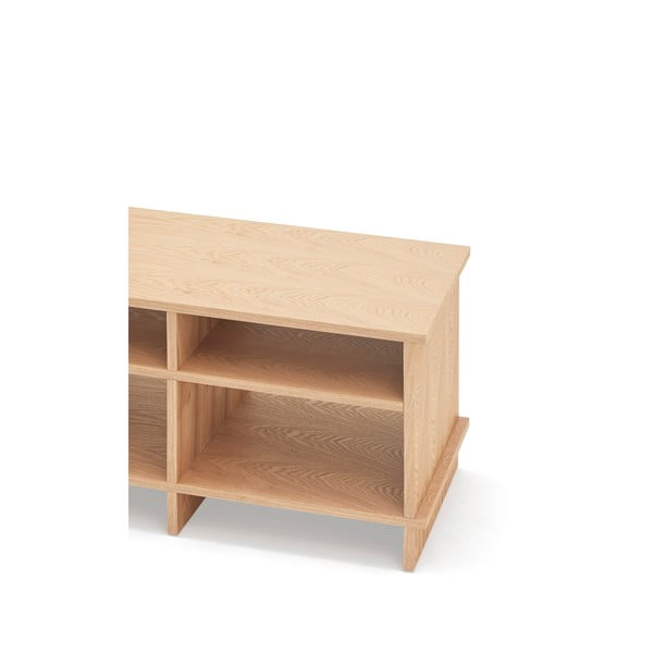 TV stolek v dekoru dubu v přírodní barvě 180x50x40 cm Inari – Teulat-image-4