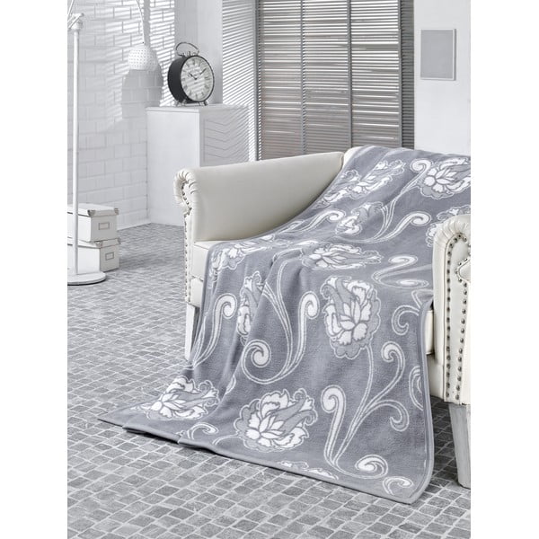 Deka Floral Grey, 150x200 cm