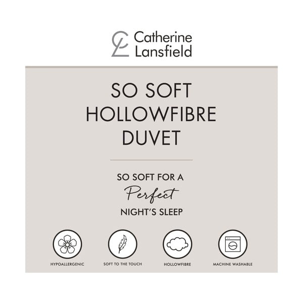 Letní přikrývka 220x230 cm So Soft Hollowfibre – Catherine Lansfield-image-4