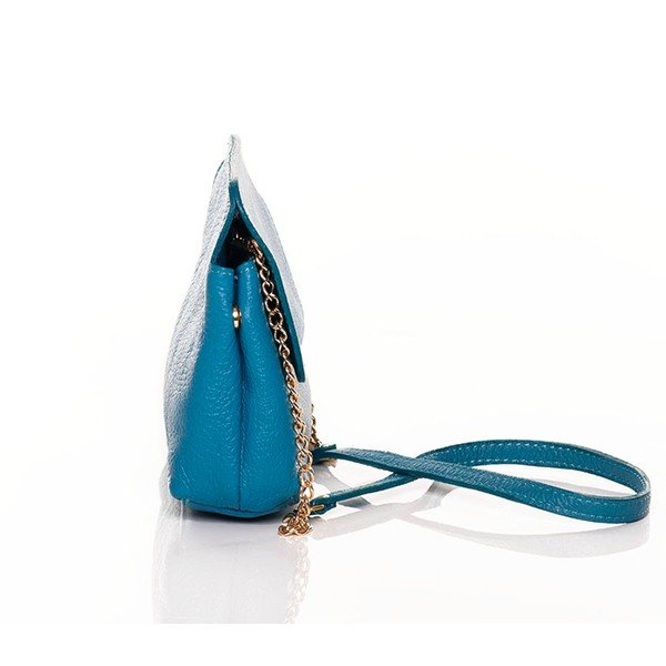 Kožená kabelka Envelope Turquoise-image-1