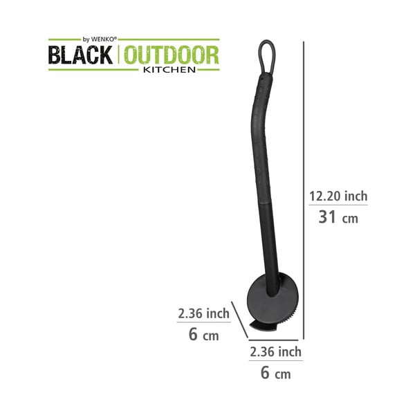 Černý kartáč na mytí nádobí Wenko Black Outdoor Kitchen Cuvo-image-4