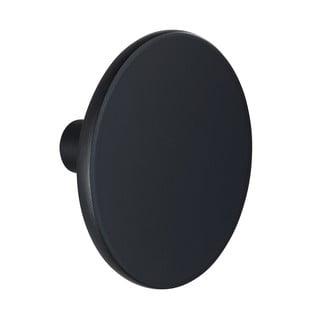 Matně černý nástěnný háček Wenko Melle, ⌀ 8 cm
