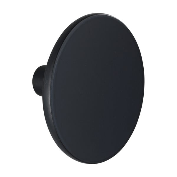 Matně černý nástěnný háček Wenko Melle, ⌀ 8 cm