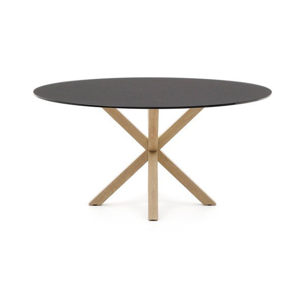 Kulatý jídelní stůl se skleněnou deskou ø 150 cm Argo – Kave Home-image-2