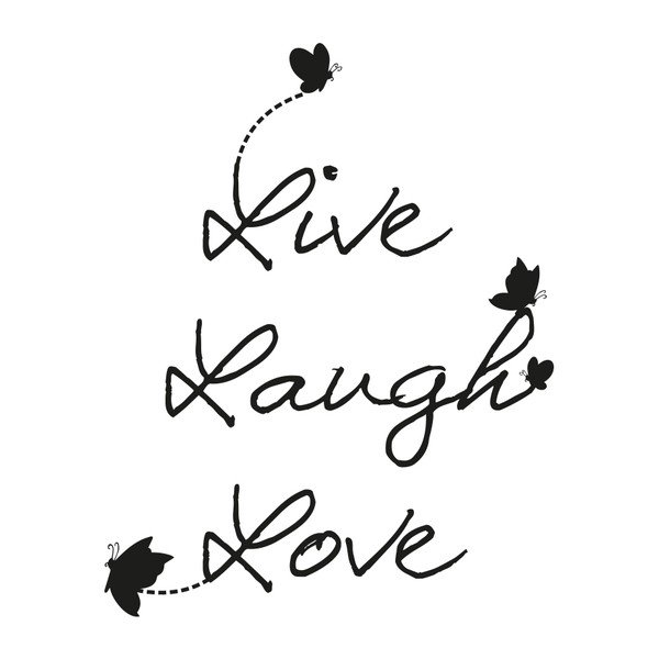 Samolepka Ambiance Live Laugh Love, 55 x 45 cm-image-1