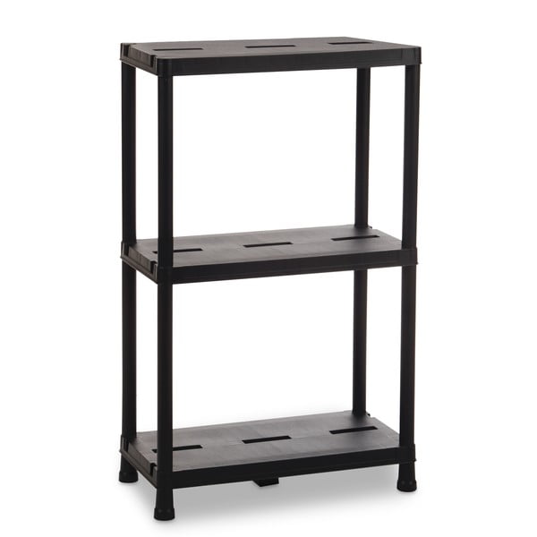 Černý plastový úložný regál 60x95 cm Universal Pro – Toomax