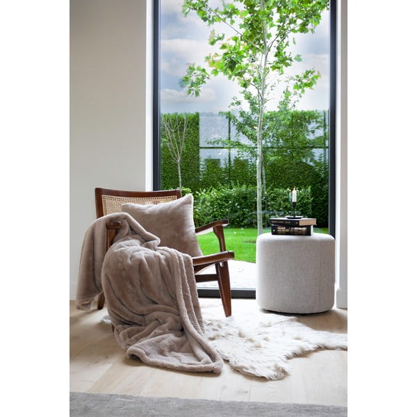 Hnědá deka z umělé kožešiny 150x200 cm Ruby – Tiseco Home Studio-image-3