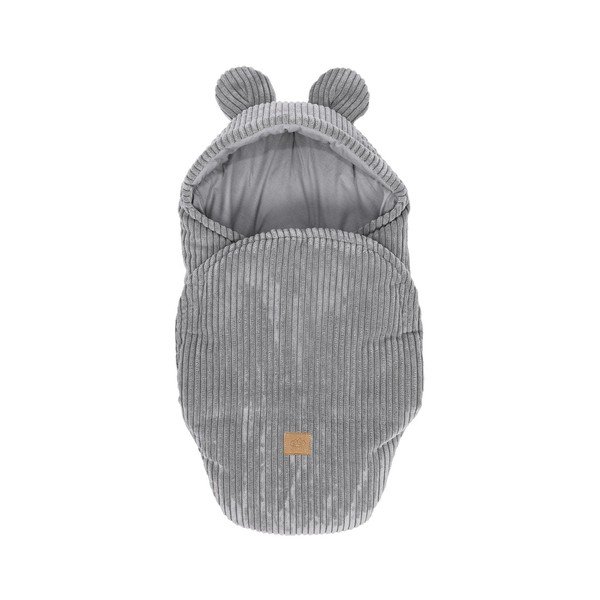 Šedá manšestrová dětská zavinovačka 45x80 cm – Meowbaby