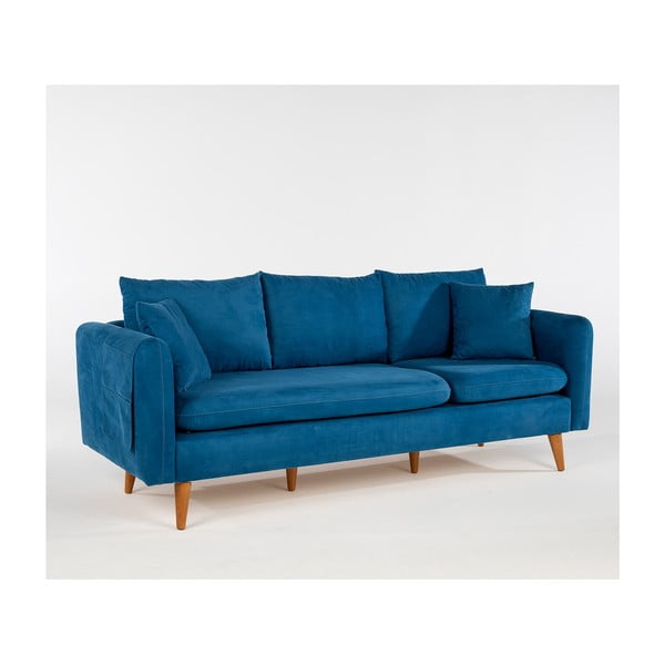 Tmavě modrá pohovka 215 cm Sofia  – Balcab Home-image-2