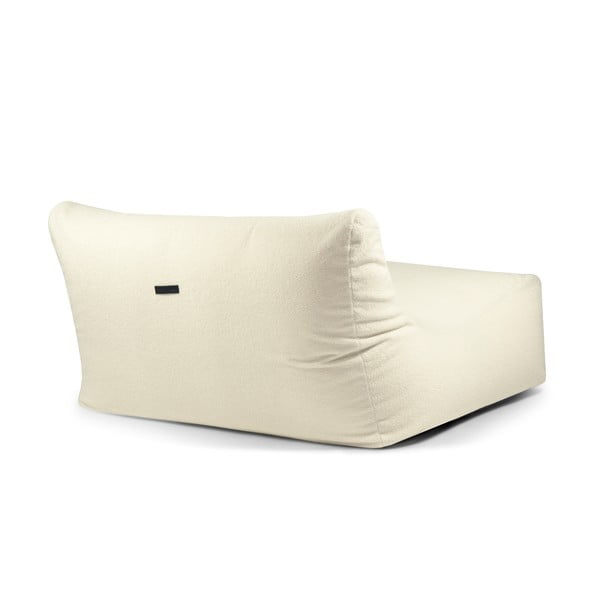 Krémový sedací vak z textilie bouclé Sofa Lounge – SLOWDOWN-image-4