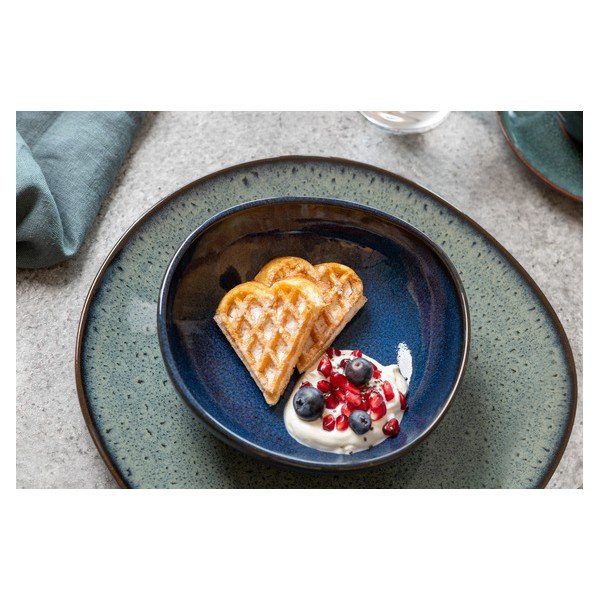 Zeleno-šedý kameninový talíř Villeroy & Boch Like Lave, ø 28 cm-image-1