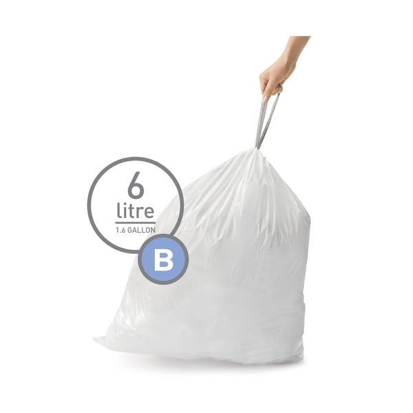 Stahovací pytle na odpadky v sadě 30 ks 6 l B – simplehuman-image-4