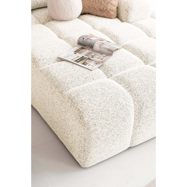 Krémová rozkládací modulární rohová pohovka s úložným prostorem (pravý roh) Lulu – Miuform-image-4